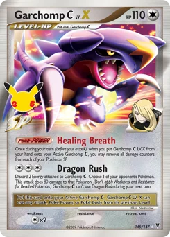 Garchomp C LV.X Pokemon card from Celebrations: Classic Collection, card number 145