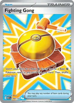 Fighting Gong Pokemon card from Mega Evolution, card number 168