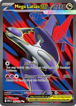 Mega Latias ex Pokemon card from Mega Evolution, card number 163