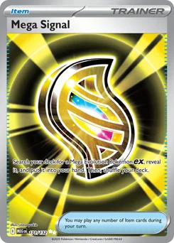 Mega Signal Pokemon card from Mega Evolution, card number 171
