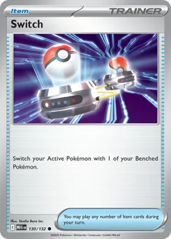 Switch Pokemon card from Mega Evolution, card number 130