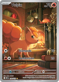 Vulpix Pokemon card from Mega Evolution, card number 138
