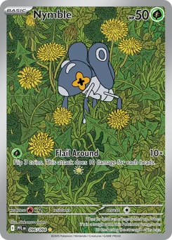 Nymble Pokemon card from Phantasmal Flames, card number 96