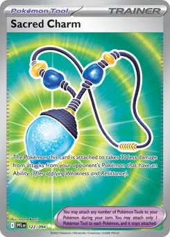 Sacred Charm Pokemon card from Phantasmal Flames, card number 122