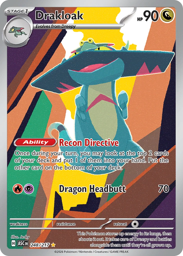 Drakloak Pokemon card from Ascended Heroes, card number 248