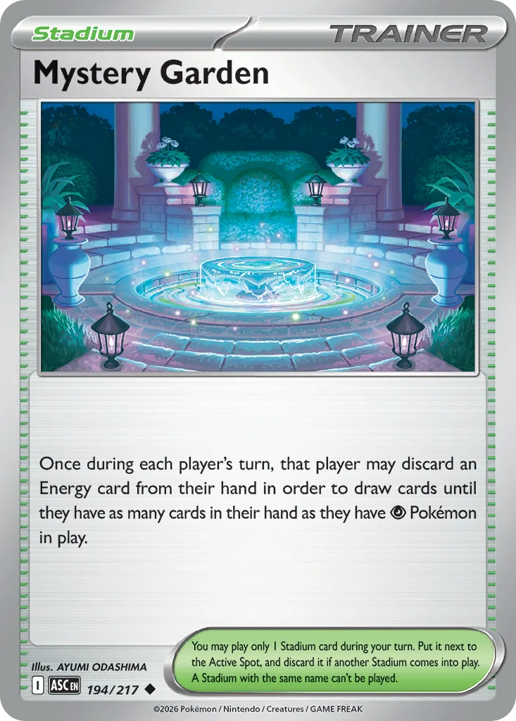 Mystery Garden Pokemon card from Ascended Heroes, card number 194