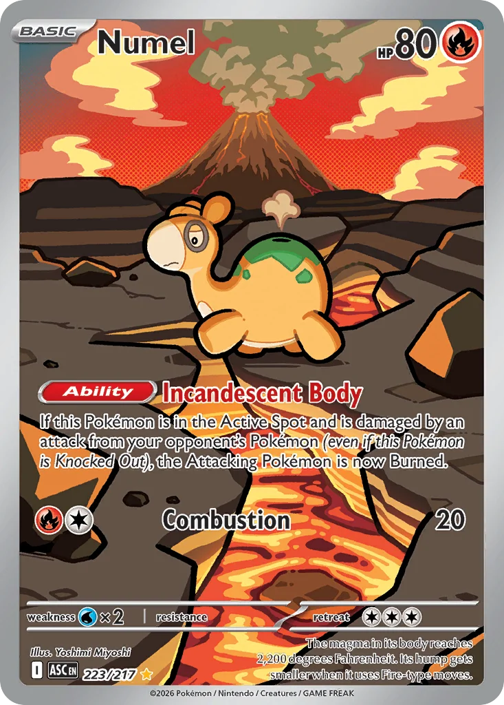 Numel Pokemon card from Ascended Heroes, card number 223