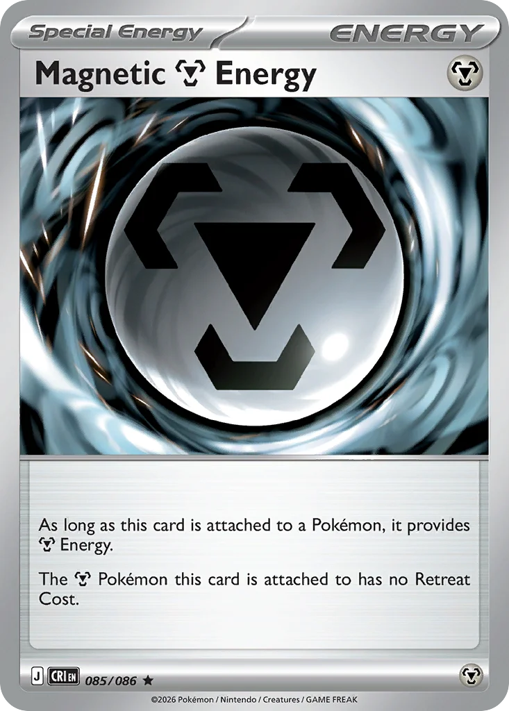 Magnetic Metal Energy Pokemon card from Chaos Rising, card number 85