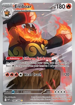 Emboar Pokemon card from White Flare, card number 98