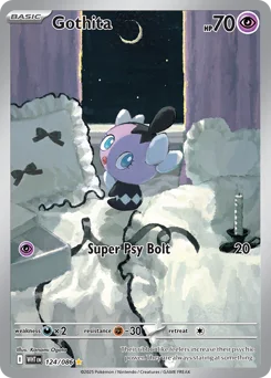 Gothita Pokemon card from White Flare, card number 124
