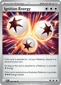 Ignition Energy Pokemon card from White Flare, card number 86