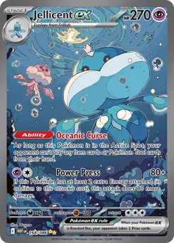Jellicent ex Pokemon card from White Flare, card number 168