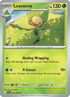Leavanny Pokemon card from White Flare, card number 3