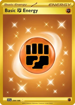 Basic Fighting Energy Pokemon card from Scarlet & Violet, card number 258