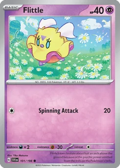 Flittle Pokemon card from Scarlet & Violet, card number 101