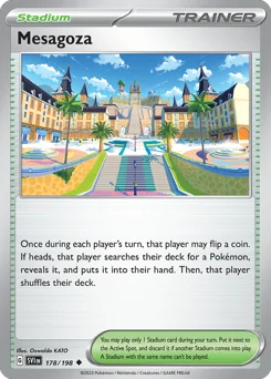 Mesagoza Pokemon card from Scarlet & Violet, card number 178