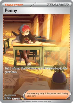 Penny Pokemon card from Scarlet & Violet, card number 252