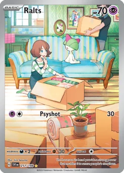 Ralts Pokemon card from Scarlet & Violet, card number 211