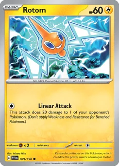 Rotom Pokemon card from Scarlet & Violet, card number 69