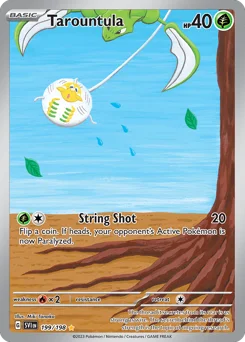 Tarountula Pokemon card from Scarlet & Violet, card number 199