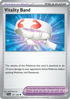 Vitality Band Pokemon card from Scarlet & Violet, card number 197