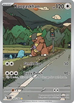 Kangaskhan Pokemon card from Destined Rivals, card number 204