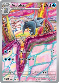 Arctibax Pokemon card from Paldea Evolved, card number 209