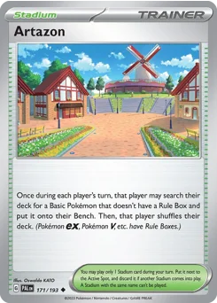 Artazon Pokemon card from Paldea Evolved, card number 171