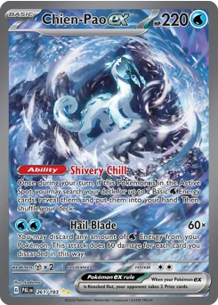 Chien-Pao ex Pokemon card from Paldea Evolved, card number 261