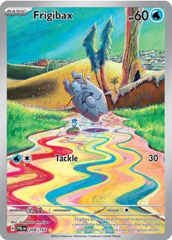 Frigibax Pokemon card from Paldea Evolved, card number 208