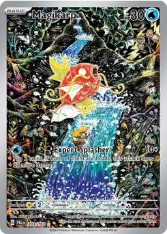 Magikarp Pokemon card from Paldea Evolved, card number 203