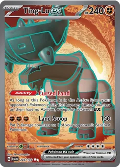 Ting-Lu ex Pokemon card from Paldea Evolved, card number 243