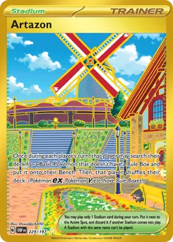Artazon Pokemon card from Obsidian Flames, card number 229