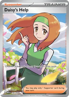 Daisy's Help Pokemon card from 151, card number 195