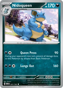 Nidoqueen Pokemon card from 151, card number 31