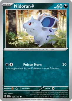 Nidoran ♀ Pokemon card from 151, card number 29