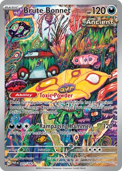 Brute Bonnet Pokemon card from Paradox Rift, card number 207