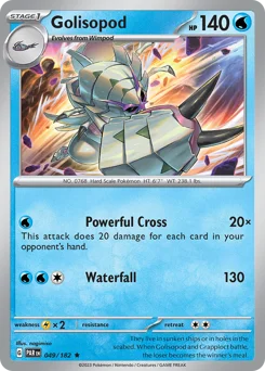 Golisopod Pokemon card from Paradox Rift, card number 49