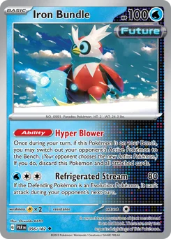Iron Bundle Pokemon card from Paradox Rift, card number 56