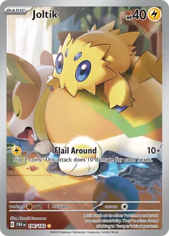 Joltik Pokemon card from Paradox Rift, card number 196
