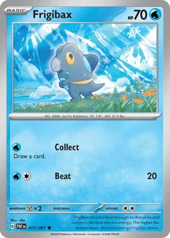 Frigibax Pokemon card from Paldean Fates, card number 17