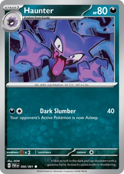 Haunter Pokemon card from Paldean Fates, card number 56
