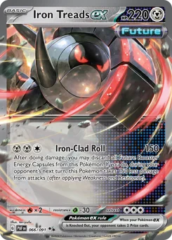 Iron Treads ex Pokemon card from Paldean Fates, card number 66