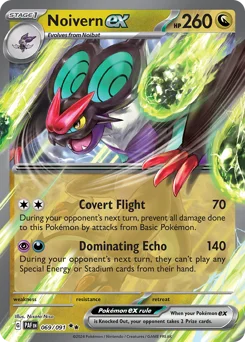 Noivern ex Pokemon card from Paldean Fates, card number 69