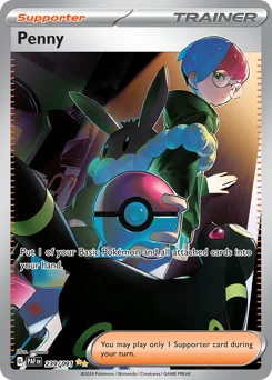 Penny Pokemon card from Paldean Fates, card number 239