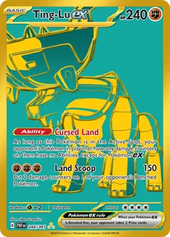 Ting-Lu ex Pokemon card from Paldean Fates, card number 244