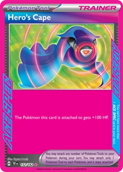 Hero's Cape Pokemon card from Temporal Forces, card number 152