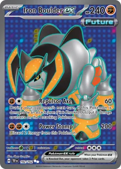Iron Boulder ex Pokemon card from Temporal Forces, card number 192