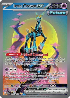 Iron Crown ex Pokemon card from Temporal Forces, card number 206