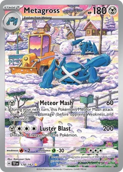 Metagross Pokemon card from Temporal Forces, card number 178